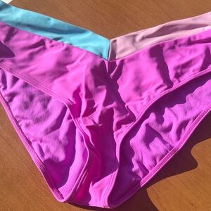 Salt + Cove Pink and Blue Bikini Bottom